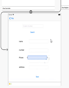 مشروع شؤن الطلاب -شاشة بحث عن طالب xamarin IOS project2