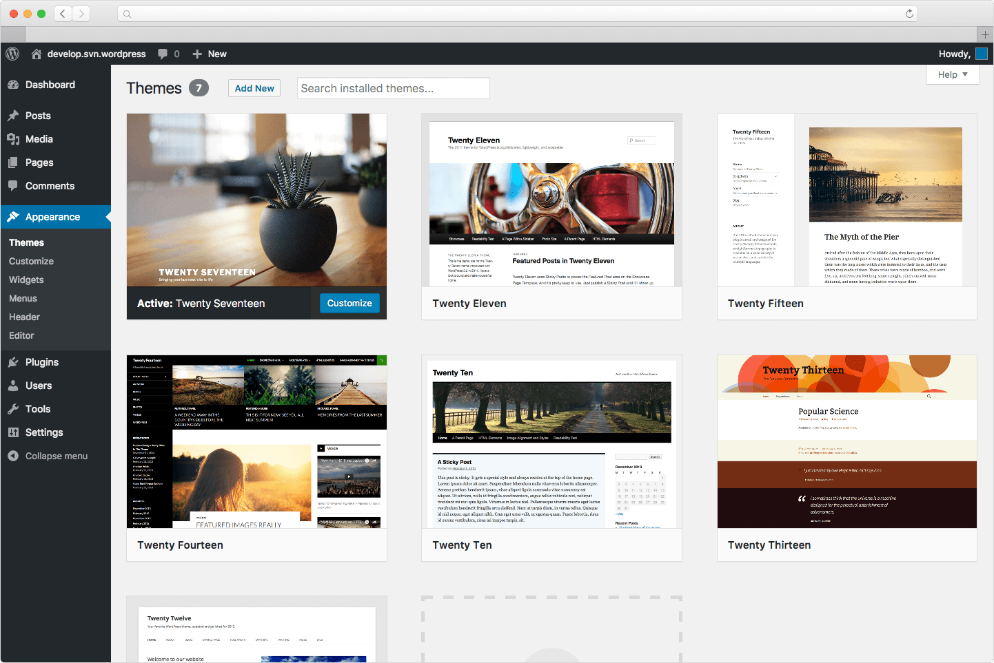 تركيب قوالب للموقع بالورد بريس wordpress themes