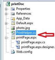 print in asp.net