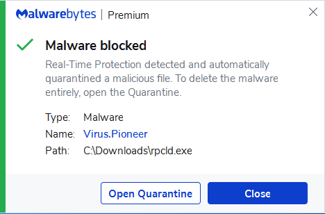 حل مشكلة برنامجك يحتوي عيل تروجان فايرس مع الانتفايرس malewarebytes