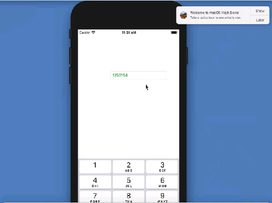  اداة الكتابة Xamarin IOS TextField