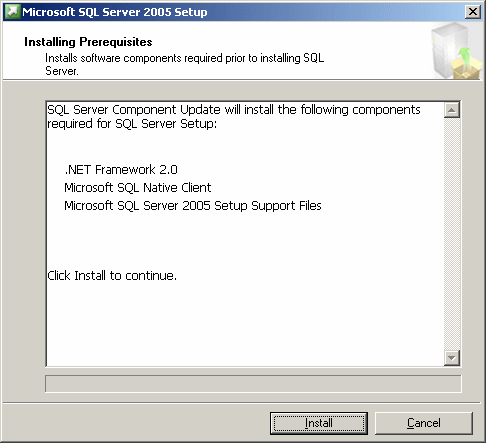 sql server install